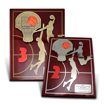 Наградная плакетка баскетболистам МД-22115