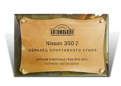 Диплом для журнала «Автомобили»