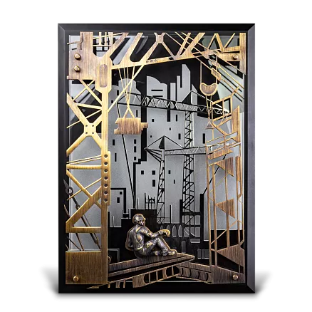 Подарочная плакетка «Строителю» МП-41475